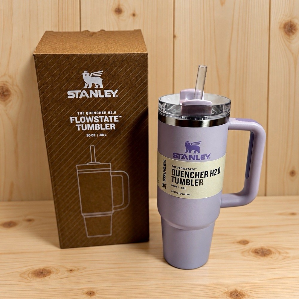 Stanley Quencher H2.0 FlowState 30 oz PINK Tumbler w/ Handle Lid Straw[D]